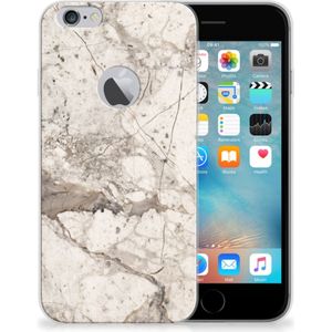 Apple iPhone 6 Plus | 6s Plus TPU Siliconen Hoesje Marmer Beige