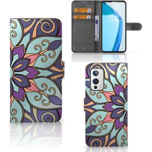 OnePlus 9 Hoesje Purple Flower