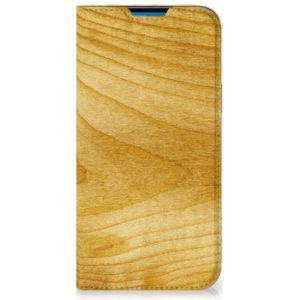 iPhone 14 Pro Max Book Wallet Case Licht Hout