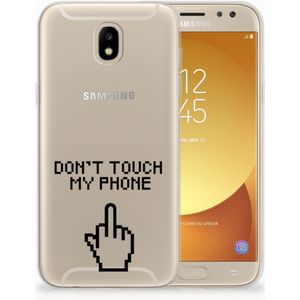 Samsung Galaxy J5 2017 Silicone-hoesje Finger Don't Touch My Phone