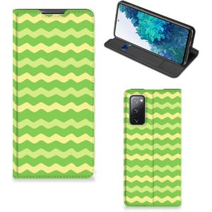 Samsung Galaxy S20 FE Hoesje met Magneet Waves Green