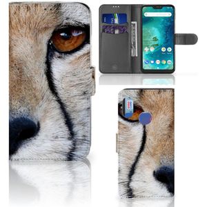 Xiaomi Mi A2 Lite Telefoonhoesje met Pasjes Cheetah