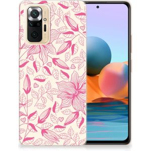 Xiaomi Redmi Note 10 Pro TPU Case Pink Flowers