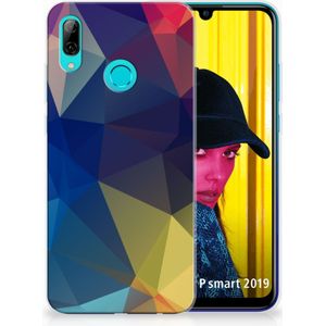 Huawei P Smart 2019 TPU Hoesje Polygon Dark