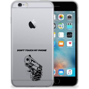 Apple iPhone 6 | 6s Silicone-hoesje Gun Don't Touch My Phone