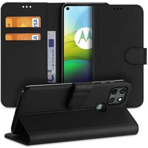 Bookcase Motorola Moto G9 Power Hoesje Zwart met Pasjeshouder