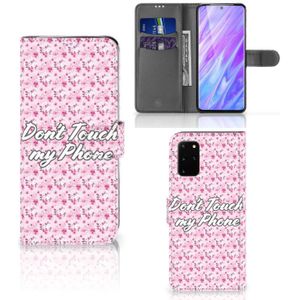 Samsung Galaxy S20 Plus Portemonnee Hoesje Flowers Pink DTMP