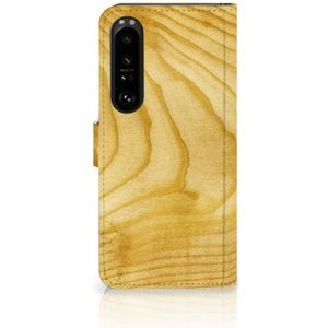 Sony Xperia 1 IV Book Style Case Licht Hout