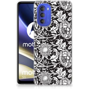 Motorola Moto G51 5G TPU Case Black Flowers