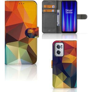 OnePlus Nord CE 2 Book Case Polygon Color