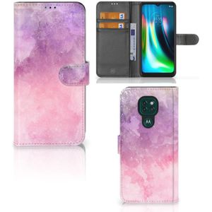 Hoesje Motorola Moto G9 Play | E7 Plus Pink Purple Paint