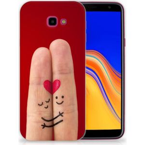 Samsung Galaxy J4 Plus (2018) Silicone Back Cover Liefde - Origineel Romantisch Cadeau
