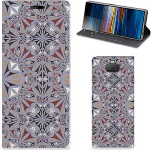 Sony Xperia 10 Standcase Flower Tiles