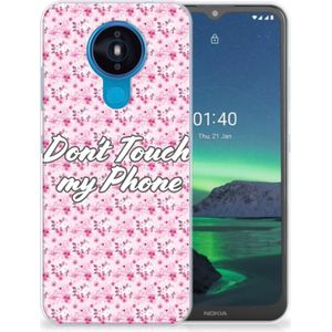 Nokia 1.4 Silicone-hoesje Flowers Pink DTMP