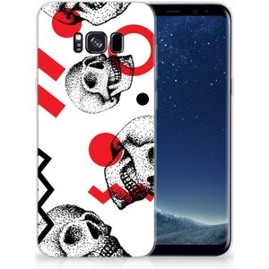 Silicone Back Case Samsung Galaxy S8 Plus Skull Red