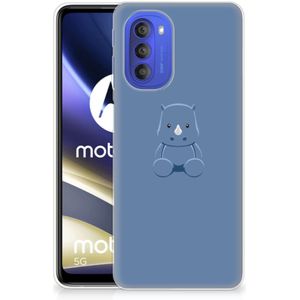 Motorola Moto G51 5G Telefoonhoesje met Naam Baby Rhino