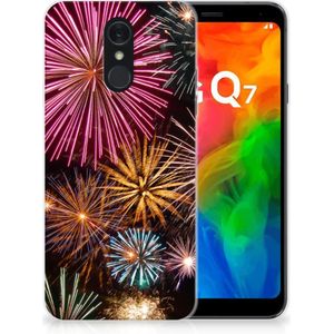 LG Q7 Silicone Back Cover Vuurwerk