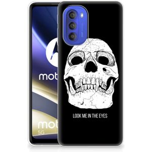 Silicone Back Case Motorola Moto G51 5G Skull Eyes