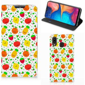 Samsung Galaxy A30 Flip Style Cover Fruits