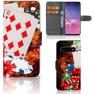 Samsung Galaxy S10 Wallet Case met Pasjes Casino