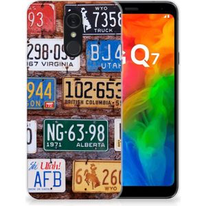 LG Q7 Siliconen Hoesje met foto Kentekenplaten