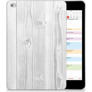 Apple iPad Mini 4 | Mini 5 (2019) Silicone Tablet Hoes White Wood