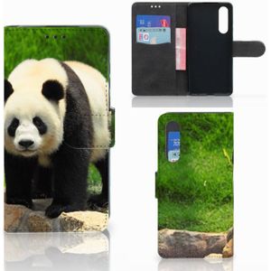 Huawei P30 Telefoonhoesje met Pasjes Panda