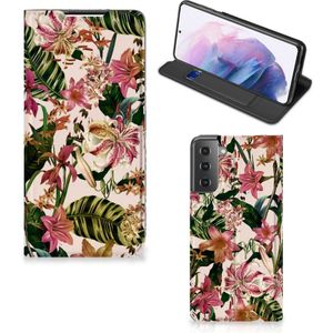 Samsung Galaxy S21 Plus Smart Cover Flowers