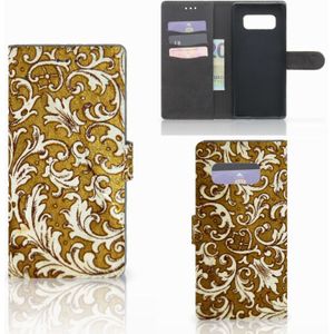 Wallet Case Samsung Galaxy Note 8 Barok Goud