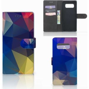 Samsung Galaxy Note 8 Book Case Polygon Dark