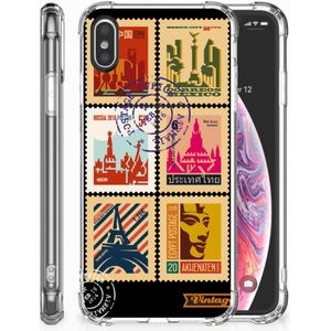 Apple iPhone X | Xs Telefoonhoesje met valbescherming Postzegels