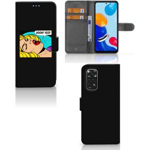 Xiaomi Redmi Note 11/11S Wallet Case met Pasjes Popart Oh Yes