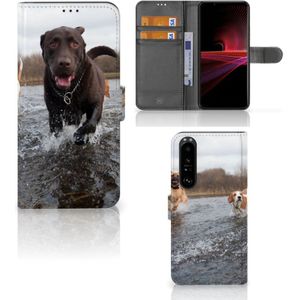 Sony Xperia 1 III Telefoonhoesje met Pasjes Honden Labrador