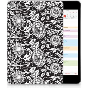 Apple iPad Mini 4 | Mini 5 (2019) Siliconen Hoesje Black Flowers