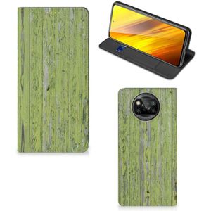 Xiaomi Poco X3 Pro | Poco X3 Book Wallet Case Green Wood