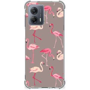 Motorola Moto G53 Case Anti-shock Flamingo