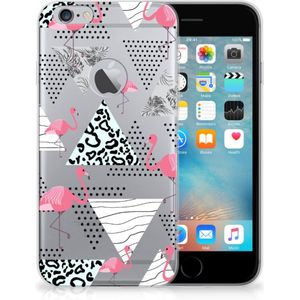 Apple iPhone 6 Plus | 6s Plus TPU Hoesje Flamingo Triangle