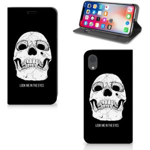 Mobiel BookCase Apple iPhone Xr Skull Eyes