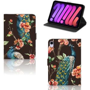 iPad Mini 6 (2021) Flip Case Pauw met Bloemen