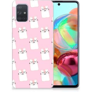 Samsung Galaxy A71 TPU Hoesje Sleeping Cats