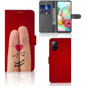 Samsung Galaxy A71 Wallet Case met Pasjes Liefde - Origineel Romantisch Cadeau