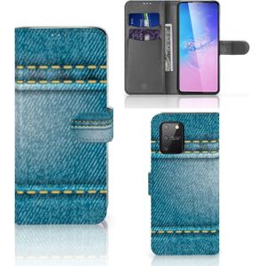 Samsung S10 Lite Wallet Case met Pasjes Jeans