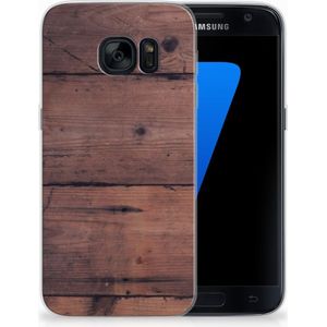 Samsung Galaxy S7 Bumper Hoesje Old Wood