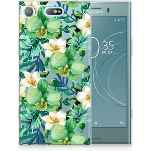 Sony Xperia XZ1 Compact TPU Case Orchidee Groen