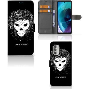 Telefoonhoesje met Naam Motorola Moto G51 5G Skull Hair