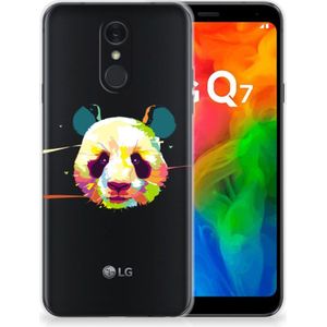 LG Q7 Telefoonhoesje met Naam Panda Color