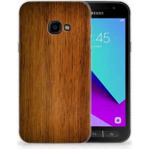 Samsung Galaxy Xcover 4 | Xcover 4s Bumper Hoesje Donker Hout