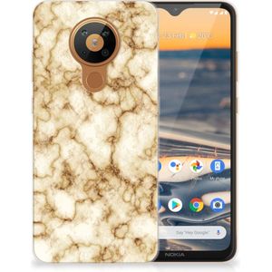 Nokia 5.3 TPU Siliconen Hoesje Marmer Goud