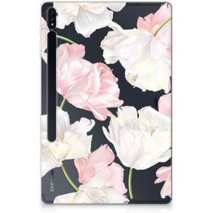 Samsung Galaxy Tab S7 Plus | S8 Plus Siliconen Hoesje Lovely Flowers