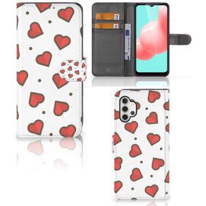 Samsung Galaxy A32 5G Telefoon Hoesje Hearts